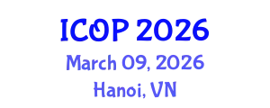 International Conference on Optics and Photonics (ICOP) March 09, 2026 - Hanoi, Vietnam