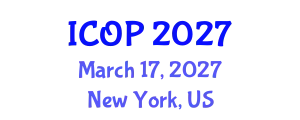 International Conference on Optics and Photonics (ICOP) March 17, 2027 - New York, United States