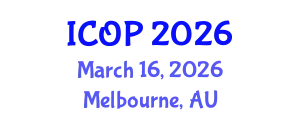 International Conference on Optics and Photonics (ICOP) March 16, 2026 - Melbourne, Australia