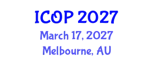 International Conference on Optics and Photonics (ICOP) March 17, 2027 - Melbourne, Australia