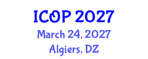 International Conference on Optics and Photonics (ICOP) March 24, 2027 - Algiers, Algeria