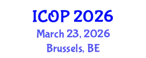 International Conference on Optics and Photonics (ICOP) March 23, 2026 - Brussels, Belgium