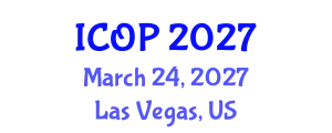 International Conference on Optics and Photonics (ICOP) March 24, 2027 - Las Vegas, United States