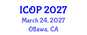 International Conference on Optics and Photonics (ICOP) March 24, 2027 - Ottawa, Canada