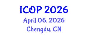 International Conference on Optics and Photonics (ICOP) April 06, 2026 - Chengdu, China