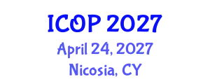 International Conference on Optics and Photonics (ICOP) April 24, 2027 - Nicosia, Cyprus