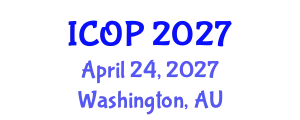 International Conference on Optics and Photonics (ICOP) April 24, 2027 - Washington, Australia