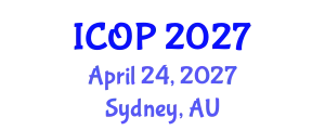 International Conference on Optics and Photonics (ICOP) April 24, 2027 - Sydney, Australia