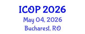 International Conference on Optics and Photonics (ICOP) May 04, 2026 - Bucharest, Romania