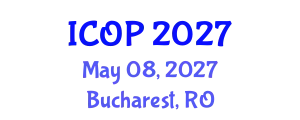 International Conference on Optics and Photonics (ICOP) May 08, 2027 - Bucharest, Romania