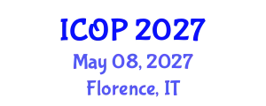 International Conference on Optics and Photonics (ICOP) May 08, 2027 - Florence, Italy