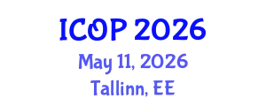International Conference on Optics and Photonics (ICOP) May 11, 2026 - Tallinn, Estonia