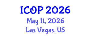 International Conference on Optics and Photonics (ICOP) May 11, 2026 - Las Vegas, United States