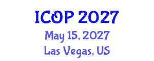 International Conference on Optics and Photonics (ICOP) May 15, 2027 - Las Vegas, United States