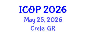 International Conference on Optics and Photonics (ICOP) May 25, 2026 - Crete, Greece