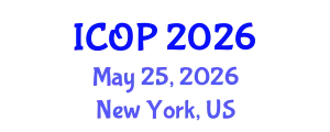 International Conference on Optics and Photonics (ICOP) May 25, 2026 - New York, United States