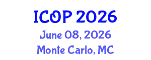 International Conference on Optics and Photonics (ICOP) June 08, 2026 - Monte Carlo, Monaco