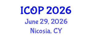 International Conference on Optics and Photonics (ICOP) June 29, 2026 - Nicosia, Cyprus