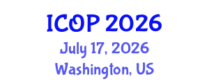 International Conference on Optics and Photonics (ICOP) July 17, 2026 - Washington, United States