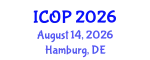International Conference on Optics and Photonics (ICOP) August 14, 2026 - Hamburg, Germany