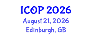 International Conference on Optics and Photonics (ICOP) August 21, 2026 - Edinburgh, United Kingdom