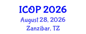 International Conference on Optics and Photonics (ICOP) August 28, 2026 - Zanzibar, Tanzania