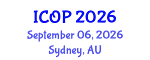 International Conference on Optics and Photonics (ICOP) September 06, 2026 - Sydney, Australia