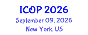 International Conference on Optics and Photonics (ICOP) September 09, 2026 - New York, United States