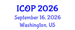 International Conference on Optics and Photonics (ICOP) September 16, 2026 - Washington, United States