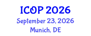 International Conference on Optics and Photonics (ICOP) September 23, 2026 - Munich, Germany