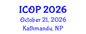 International Conference on Optics and Photonics (ICOP) October 21, 2026 - Kathmandu, Nepal
