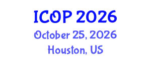 International Conference on Optics and Photonics (ICOP) October 25, 2026 - Houston, United States