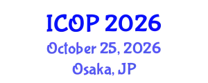 International Conference on Optics and Photonics (ICOP) October 25, 2026 - Osaka, Japan