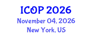 International Conference on Optics and Photonics (ICOP) November 04, 2026 - New York, United States