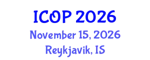 International Conference on Optics and Photonics (ICOP) November 15, 2026 - Reykjavik, Iceland