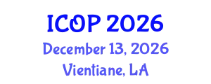 International Conference on Optics and Photonics (ICOP) December 13, 2026 - Vientiane, Laos