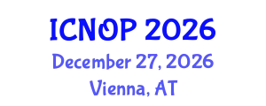 International Conference on Nanotechnology, Optoelectronics and Photonics (ICNOP) December 27, 2026 - Vienna, Austria