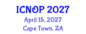 International Conference on Nanotechnology, Optoelectronics and Photonics (ICNOP) April 15, 2027 - Cape Town, South Africa