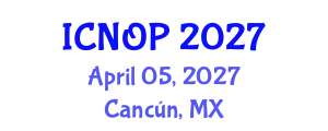 International Conference on Nanotechnology, Optoelectronics and Photonics (ICNOP) April 05, 2027 - Cancún, Mexico