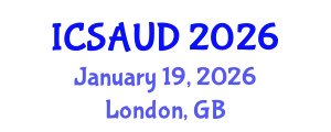 International Conference on Sustainable Architecture and Urban Design (ICSAUD) January 19, 2026 - London, United Kingdom