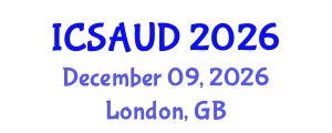 International Conference on Sustainable Architecture and Urban Design (ICSAUD) December 09, 2026 - London, United Kingdom