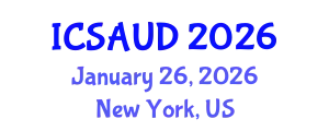 International Conference on Sustainable Architecture and Urban Design (ICSAUD) January 26, 2026 - New York, United States