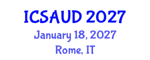 International Conference on Sustainable Architecture and Urban Design (ICSAUD) January 18, 2027 - Rome, Italy
