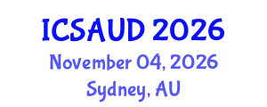International Conference on Sustainable Architecture and Urban Design (ICSAUD) November 04, 2026 - Sydney, Australia