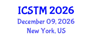 International Conference on Sustainable Tourism Management (ICSTM) December 09, 2026 - New York, United States