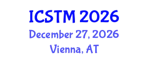International Conference on Sustainable Tourism Management (ICSTM) December 27, 2026 - Vienna, Austria