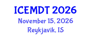 International Conference on Education Media Design and Technology (ICEMDT) November 15, 2026 - Reykjavik, Iceland