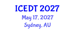 International Conference on Educational Design and Technology (ICEDT) May 17, 2027 - Sydney, Australia