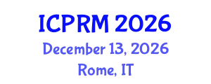 International Conference on Pulmonary and Respiratory Medicine (ICPRM) December 13, 2026 - Rome, Italy