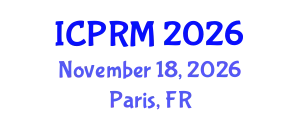 International Conference on Pulmonary and Respiratory Medicine (ICPRM) November 18, 2026 - Paris, France